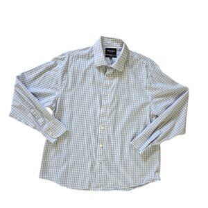 Bonobos Everyday Dress Shirt – White Plaid – Men’s Size Large, Standard Short